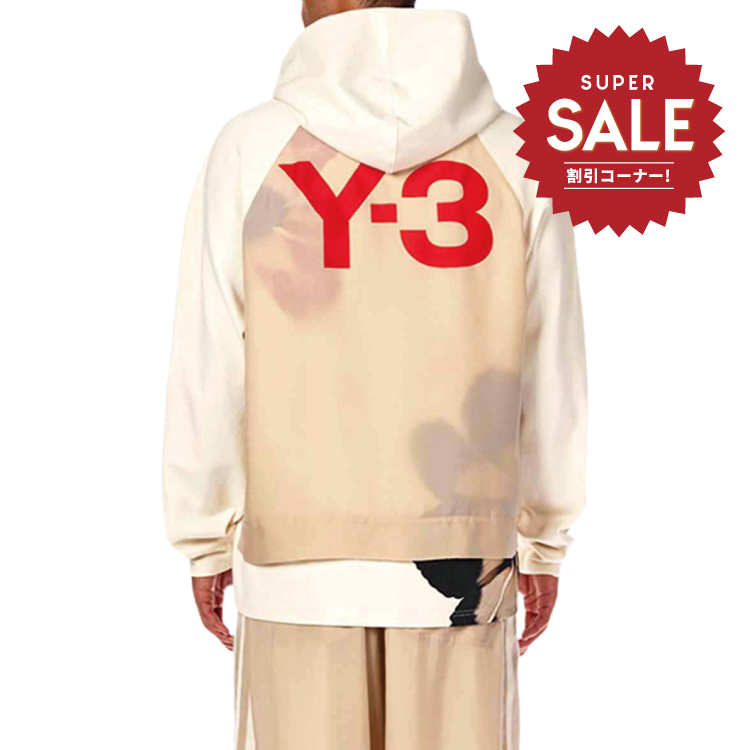 【 Y-3 M CH3 GFX HDY F 花卉帽TEE - 米 】