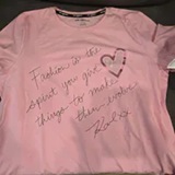 [S] KARL LAGERFELD PRISM PINK CONVERSATIONAL T-SHIRT, L5WHDB60-GEE (SKL1491)