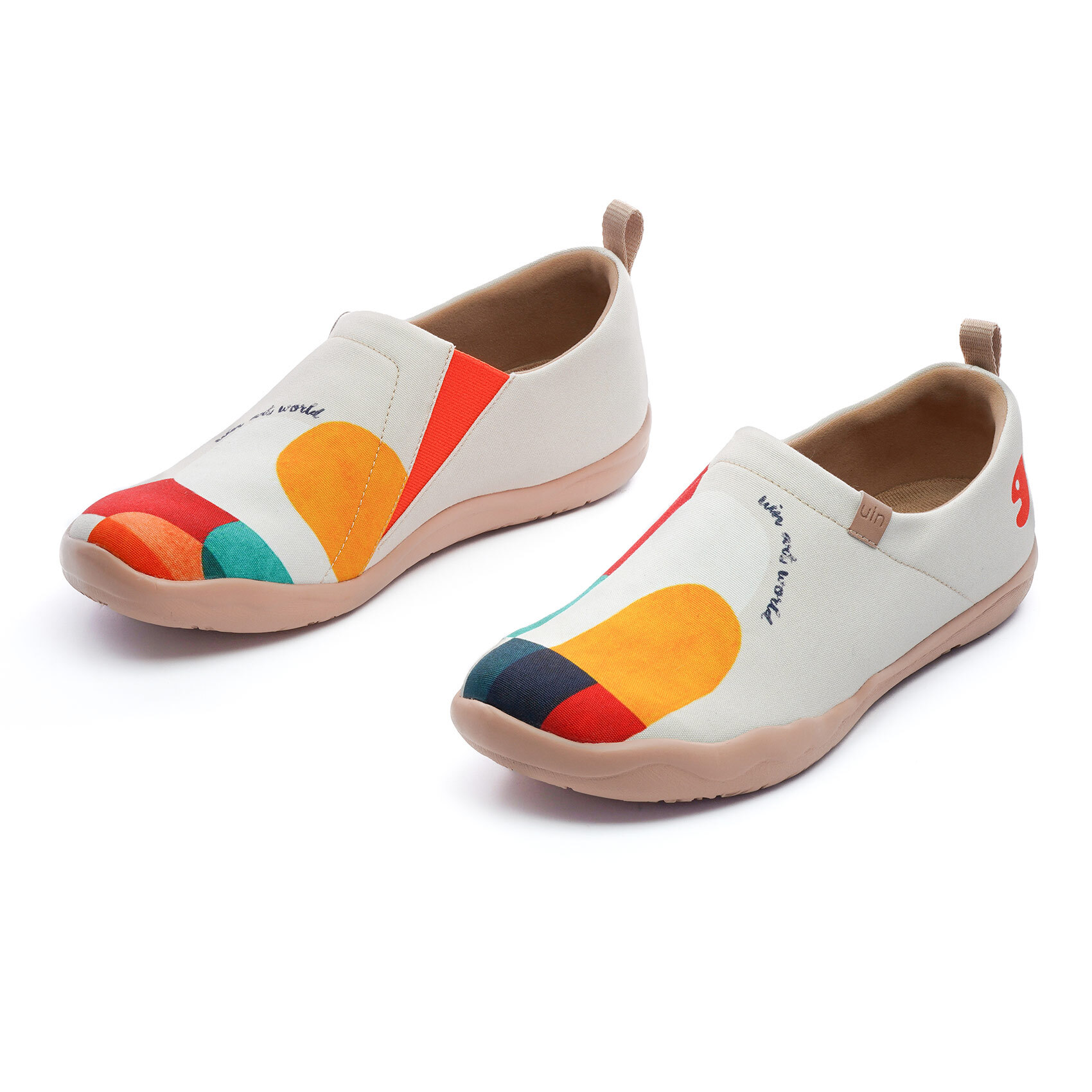 【 Uin 】西班牙原創設計 | 延伸 B款-帆布 女鞋 彩繪鞋 休閒鞋 懶人鞋