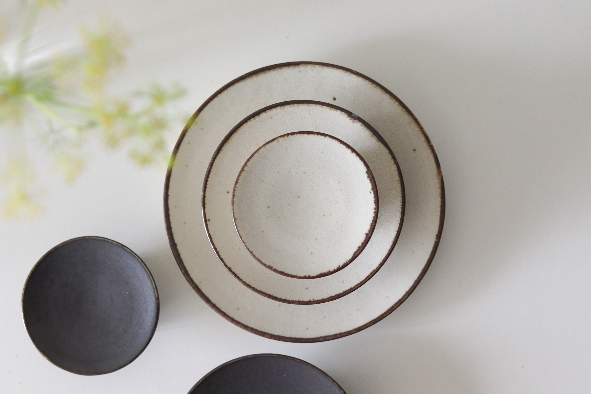 日本 Tokiwa 高台 豆皿 甜點盤