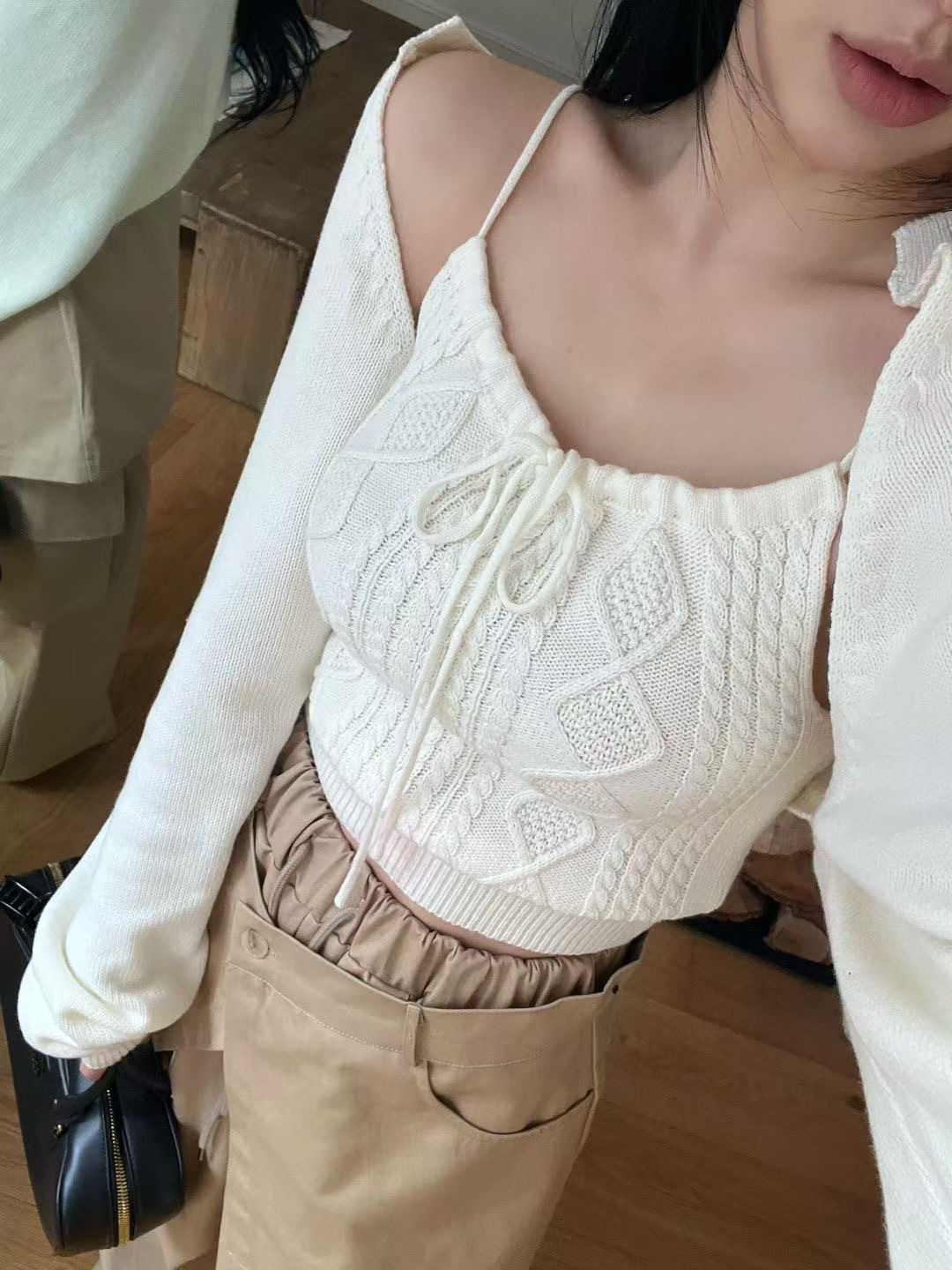 26S/S 🤎麻花編織twinset