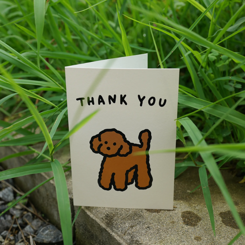 zero per zero | 感謝卡片 貴賓狗