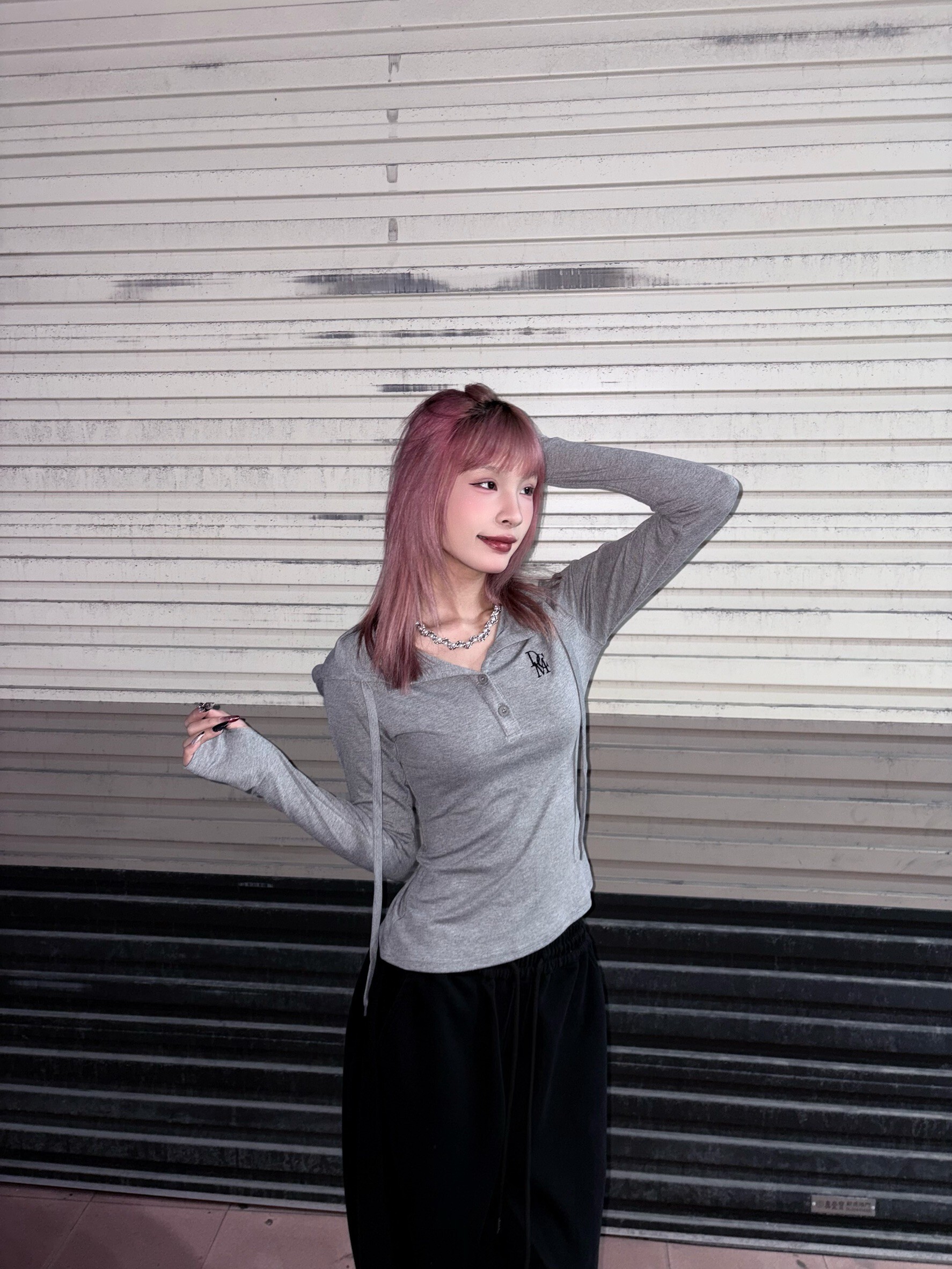 (GOAL) DCM 連帽外套 修身 鈕扣 長袖女裝 W80