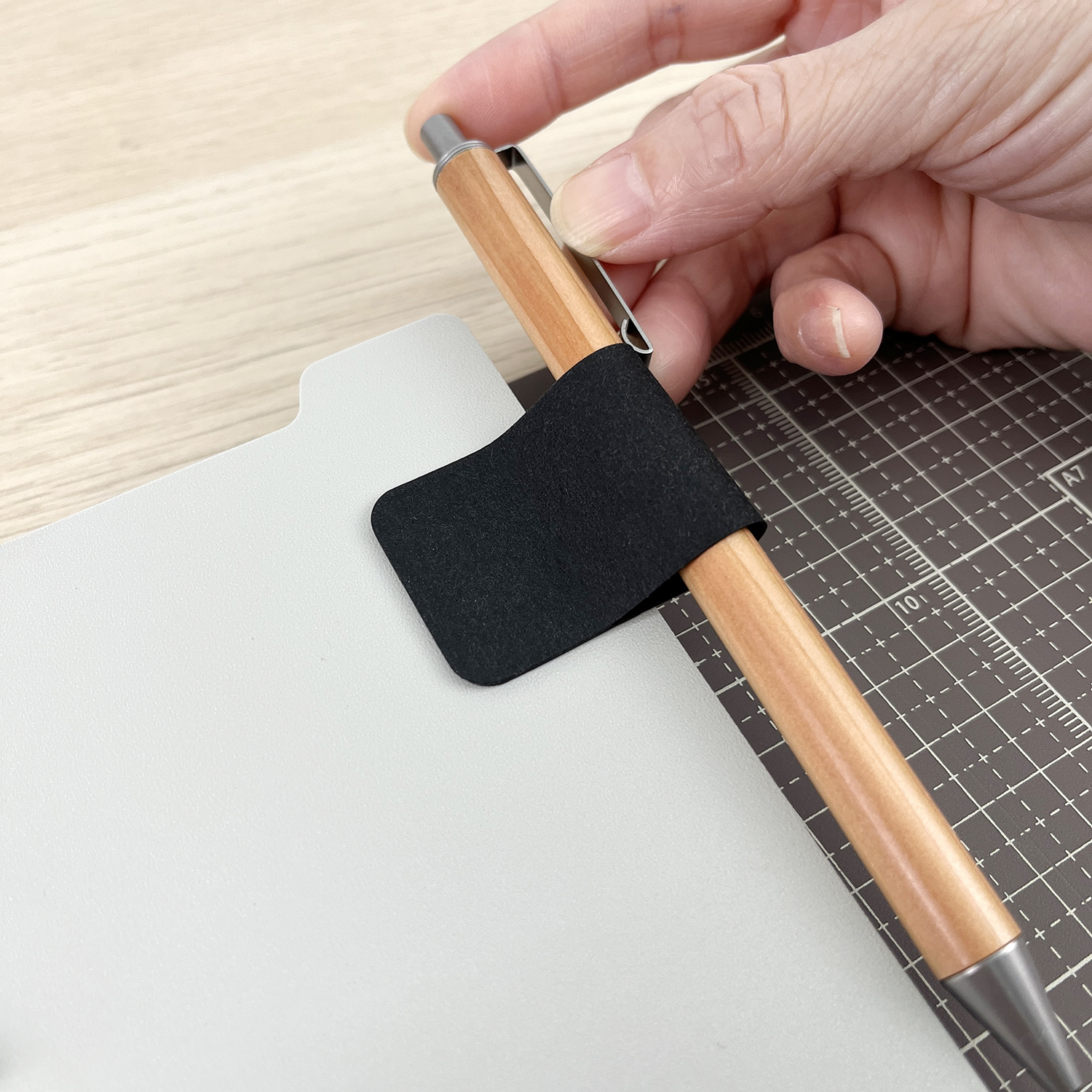 德國進口 防水皮革紙製 自黏筆套 3入組｜IMAT 台灣