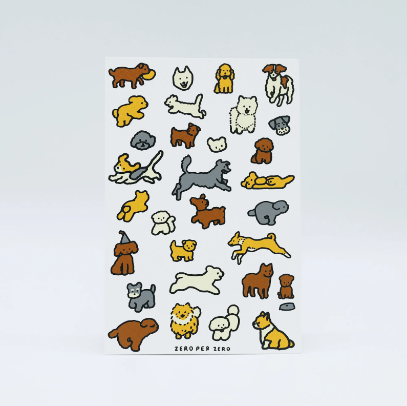 ZERO PER ZERO | 絹印明信片-狗狗日常