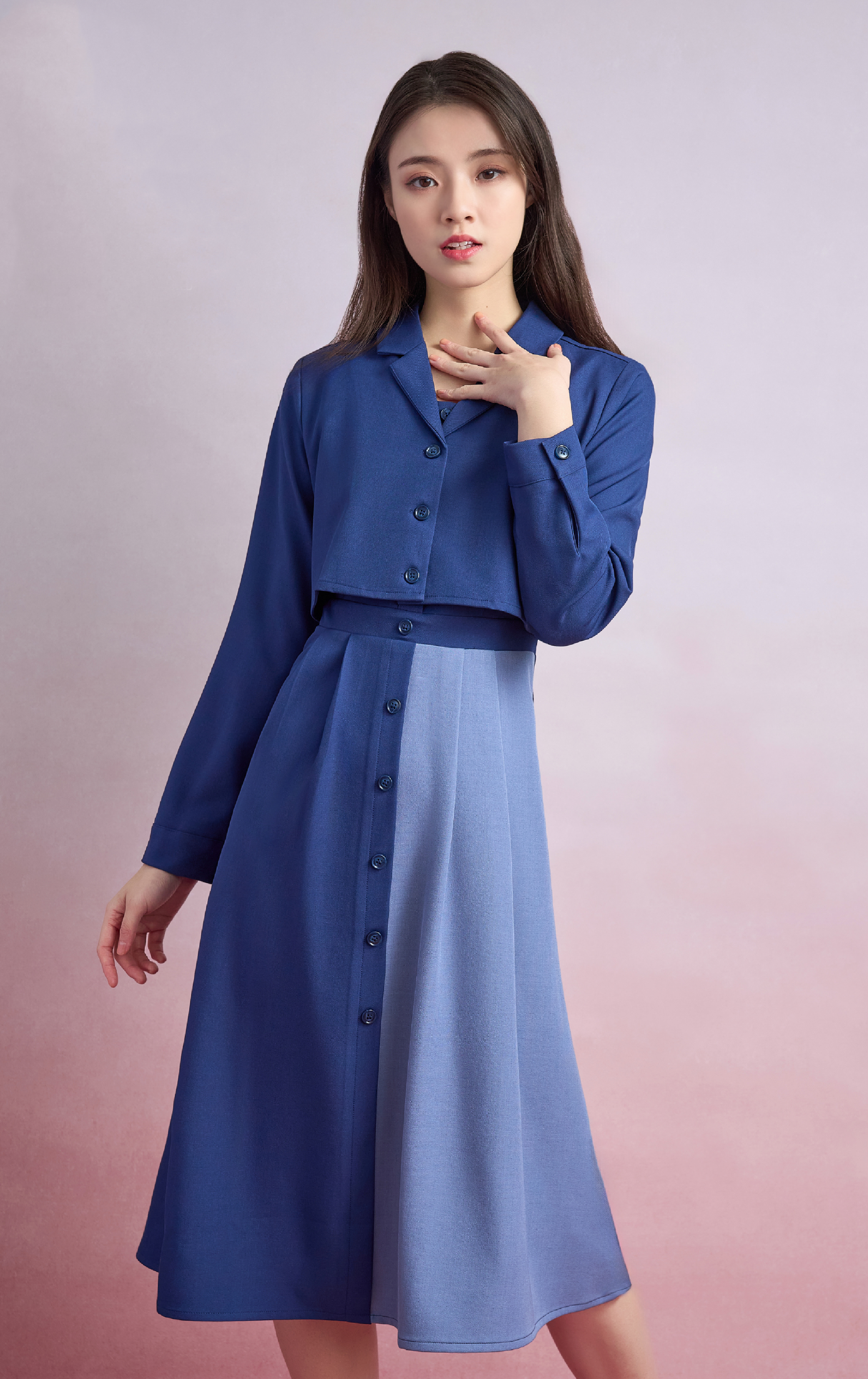 V-neck Color-blocked Jumpsuit OP0601