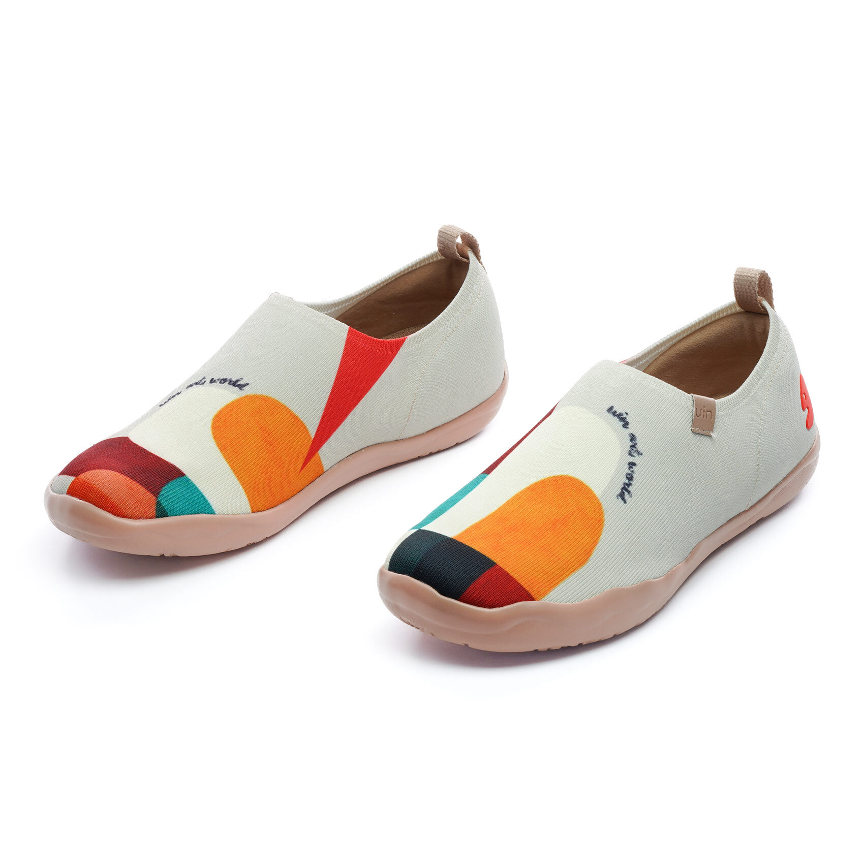 【 Uin 】西班牙原創設計 | 延伸 B款-飛織布 女鞋 彩繪鞋 休閒鞋 懶人鞋