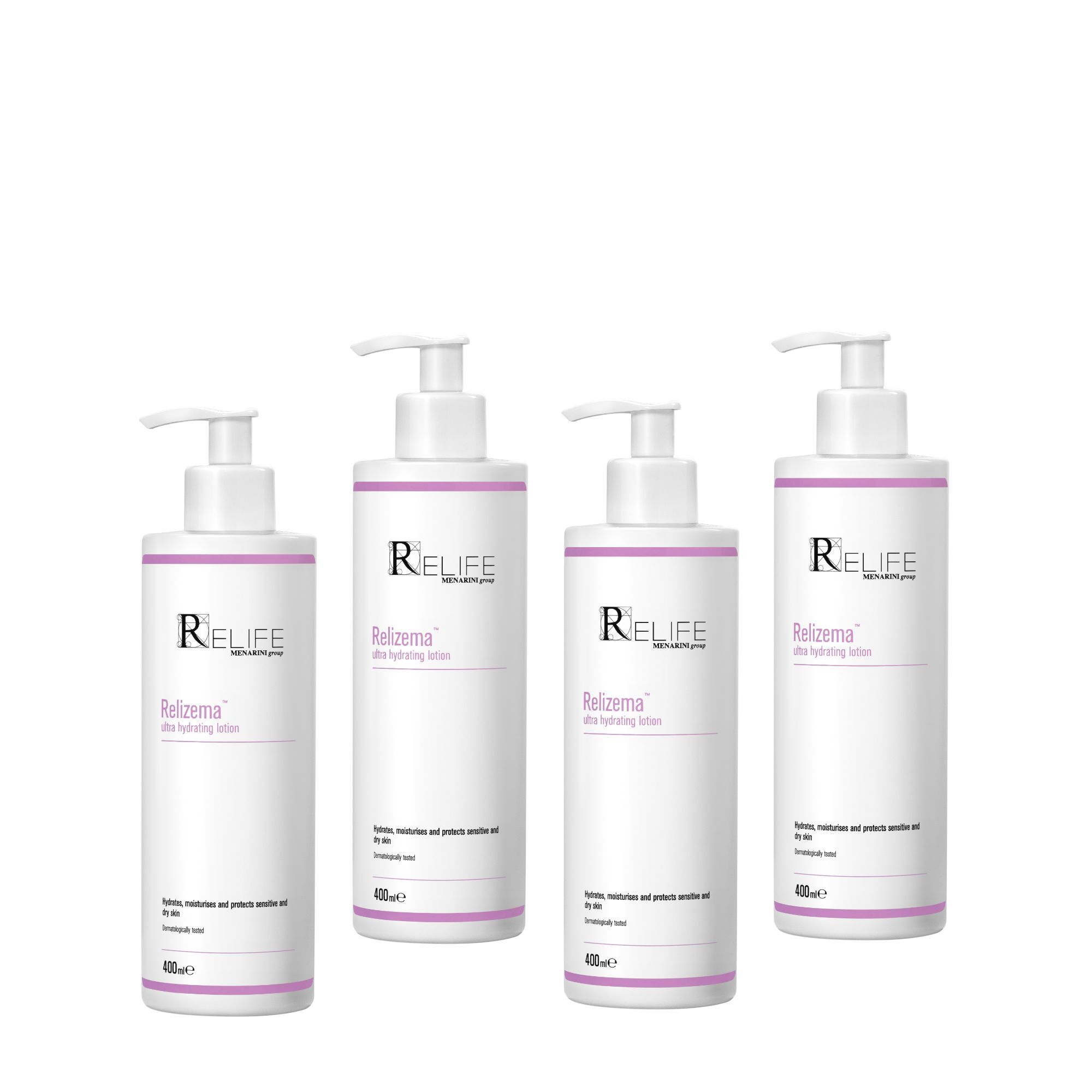 樂敏膚 Relizema 特效保濕乳霜 400ml x 4 (專為乾性、敏感、濕疹肌人士而設) [香港原裝行貨]