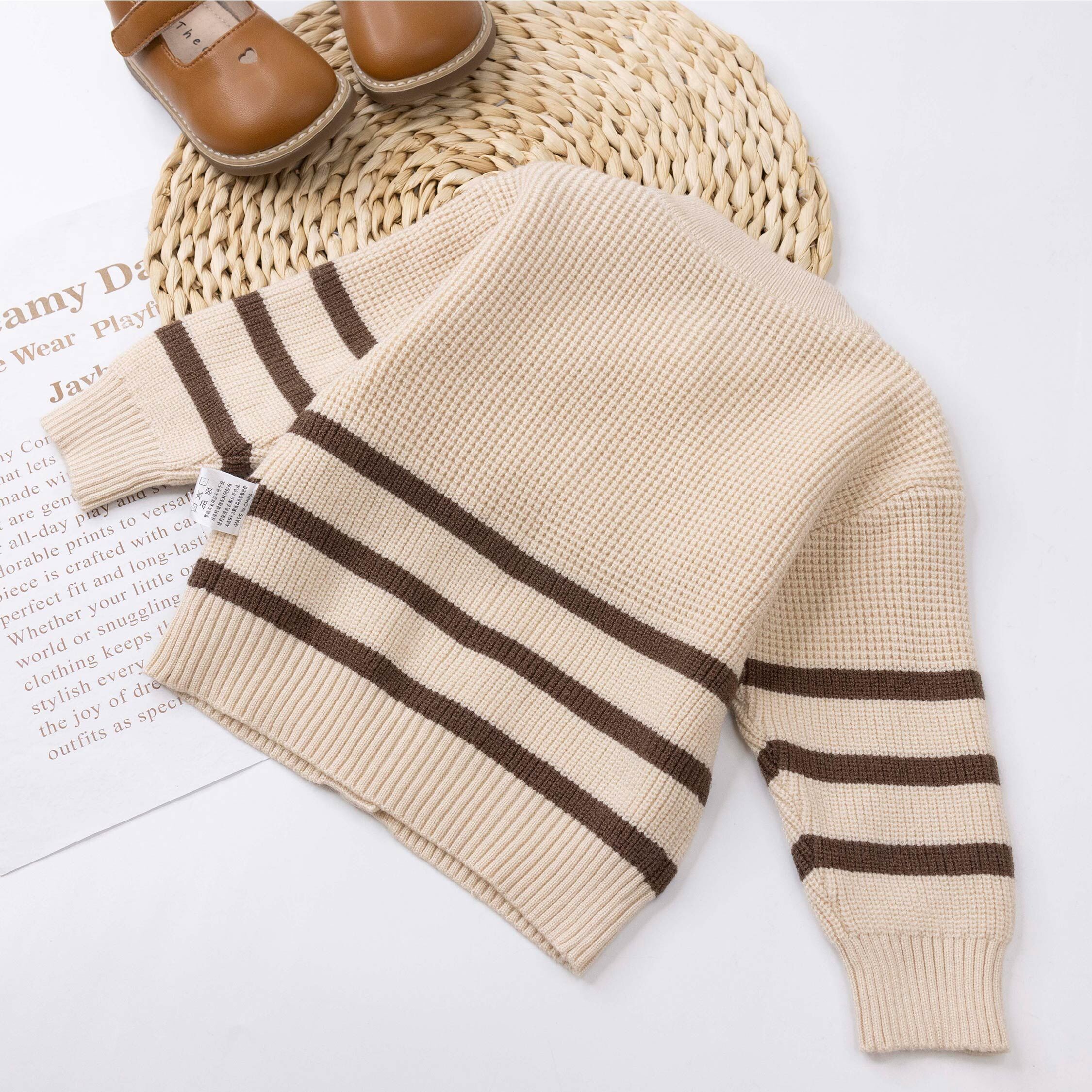 【H56230】可愛餅乾小熊針織套裝＊二色