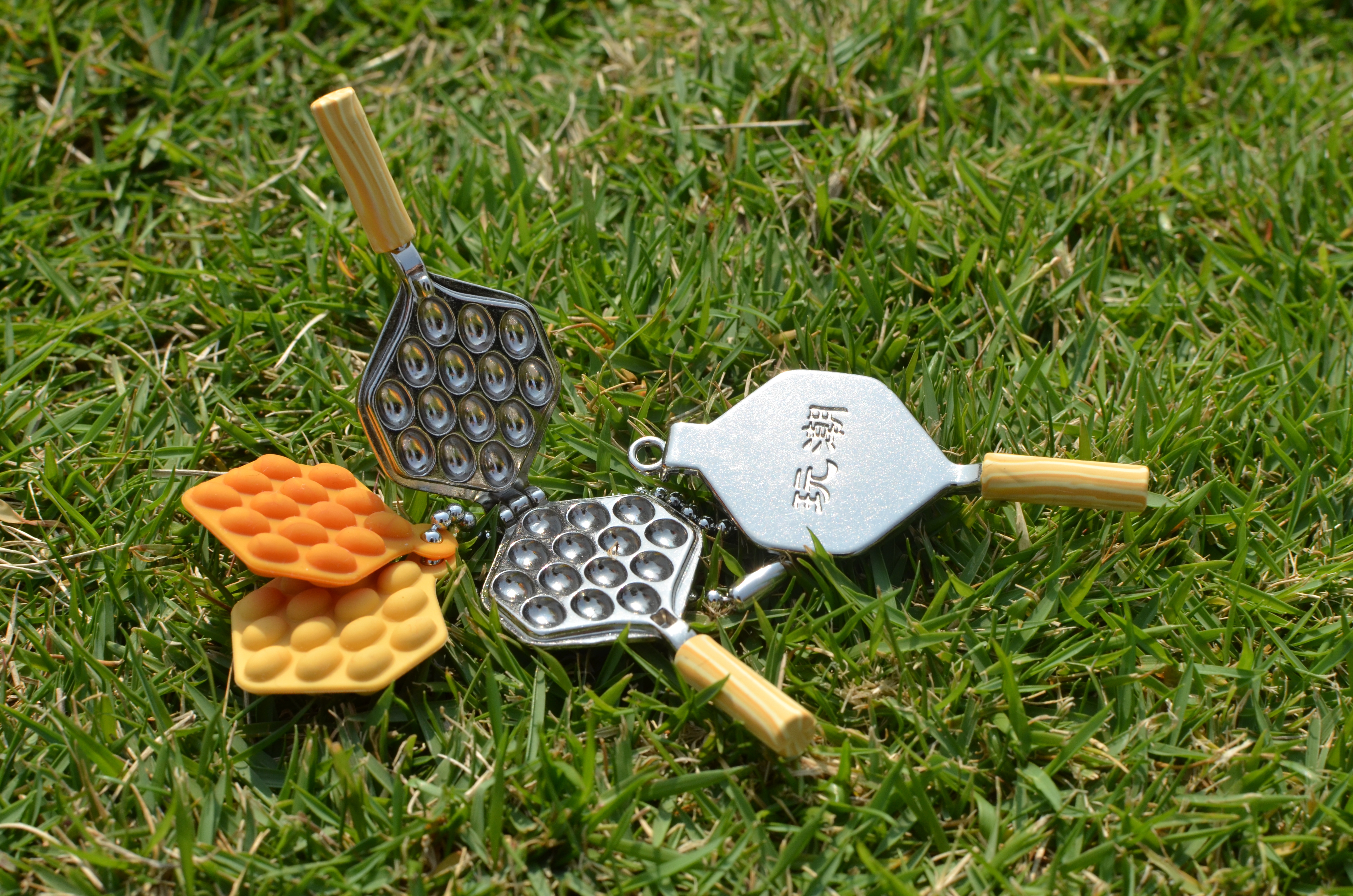 玩潮 egg waffles keyring