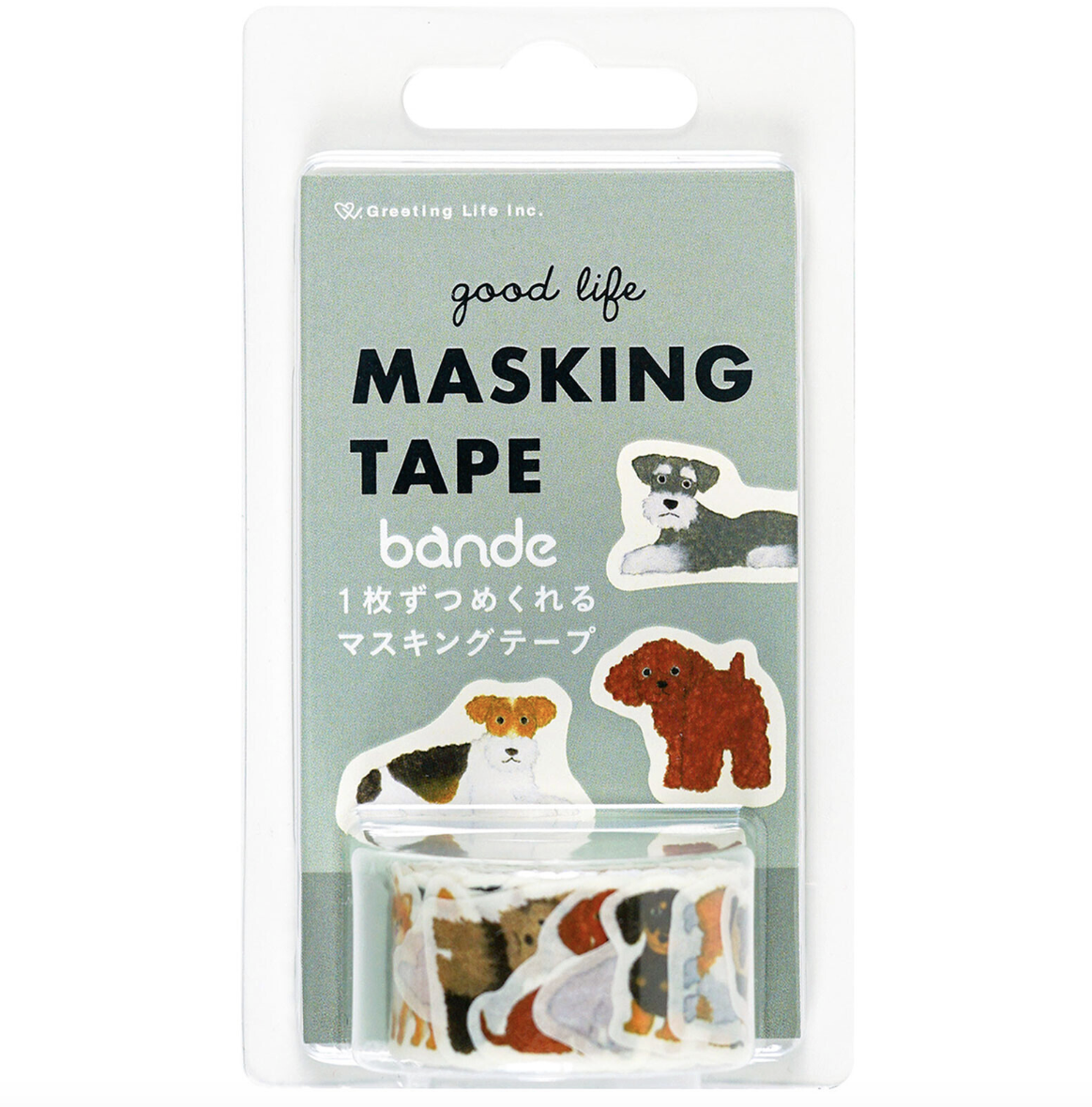 Greeting life | 米津祐介 狗狗 割型貼紙卷 Bande