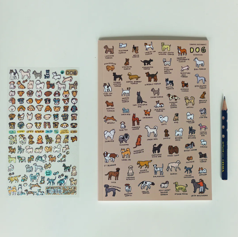zero per zero | A5橫線筆記本 狗狗圖鑑