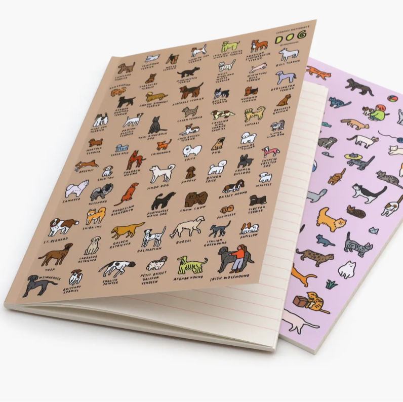 zero per zero | A5橫線筆記本 狗狗圖鑑