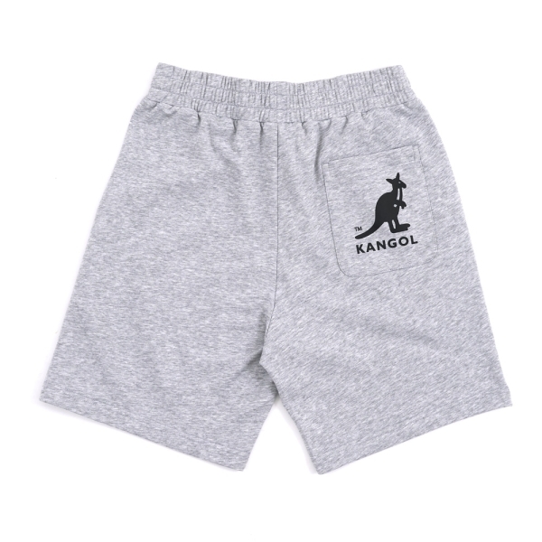 【下殺↘ $499】KANGOL 短褲藍 後口袋大LOGO 休閒 棉短褲 男 63251503-