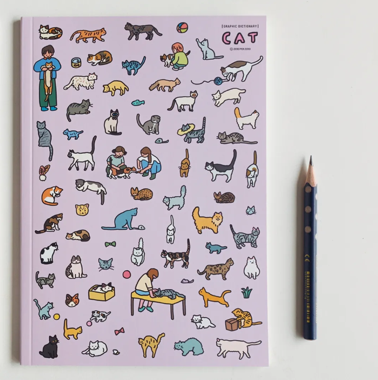 zero per zero | A5橫線筆記本 貓咪圖鑑