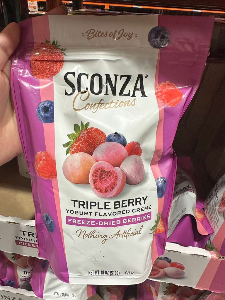 【直播】LX020606 Sconza Confections 三重莓果凍乾 510g