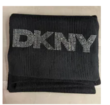 [S] DKNY BLACK D5KS1636-BLK DISCO DKNY SCARF, 732465227530 (SD1700)