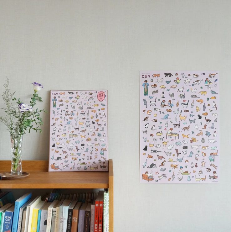 zero per zero | A3海報 貓咪日常