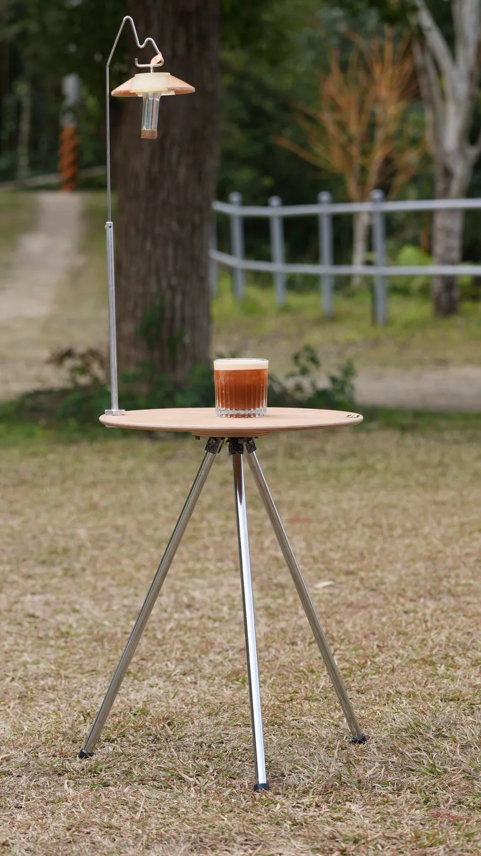 【日月鉄工所】磁吸藍月圓桌板+三腳架