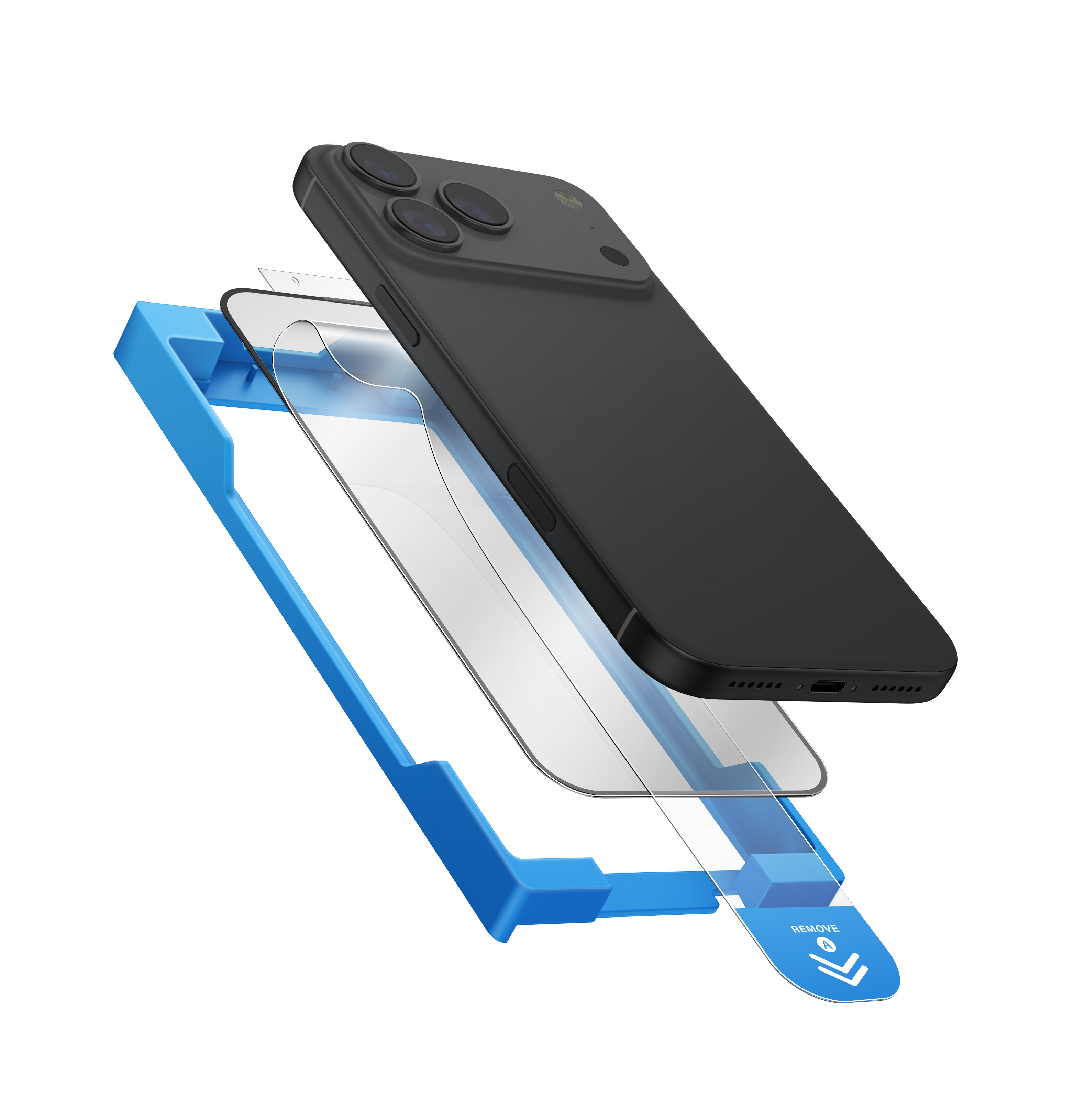 UNIQ-OPTIX EXOFIT™ Vivid Clear iPhone 17 真彩清晰螢幕保護貼