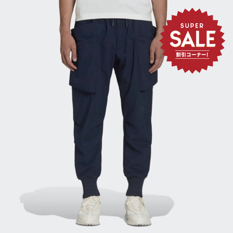 【 Y-3 M CL RIP ST PNTS 縮口長褲 - 深藍 】