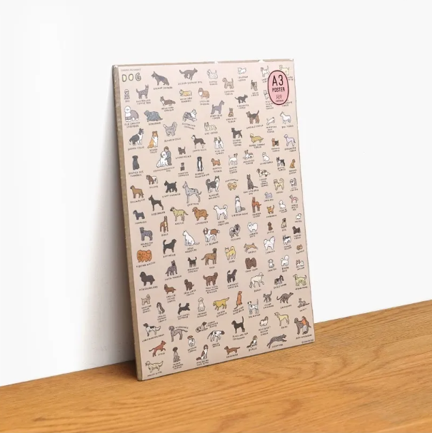 zero per zero | A3海報 狗狗圖鑑