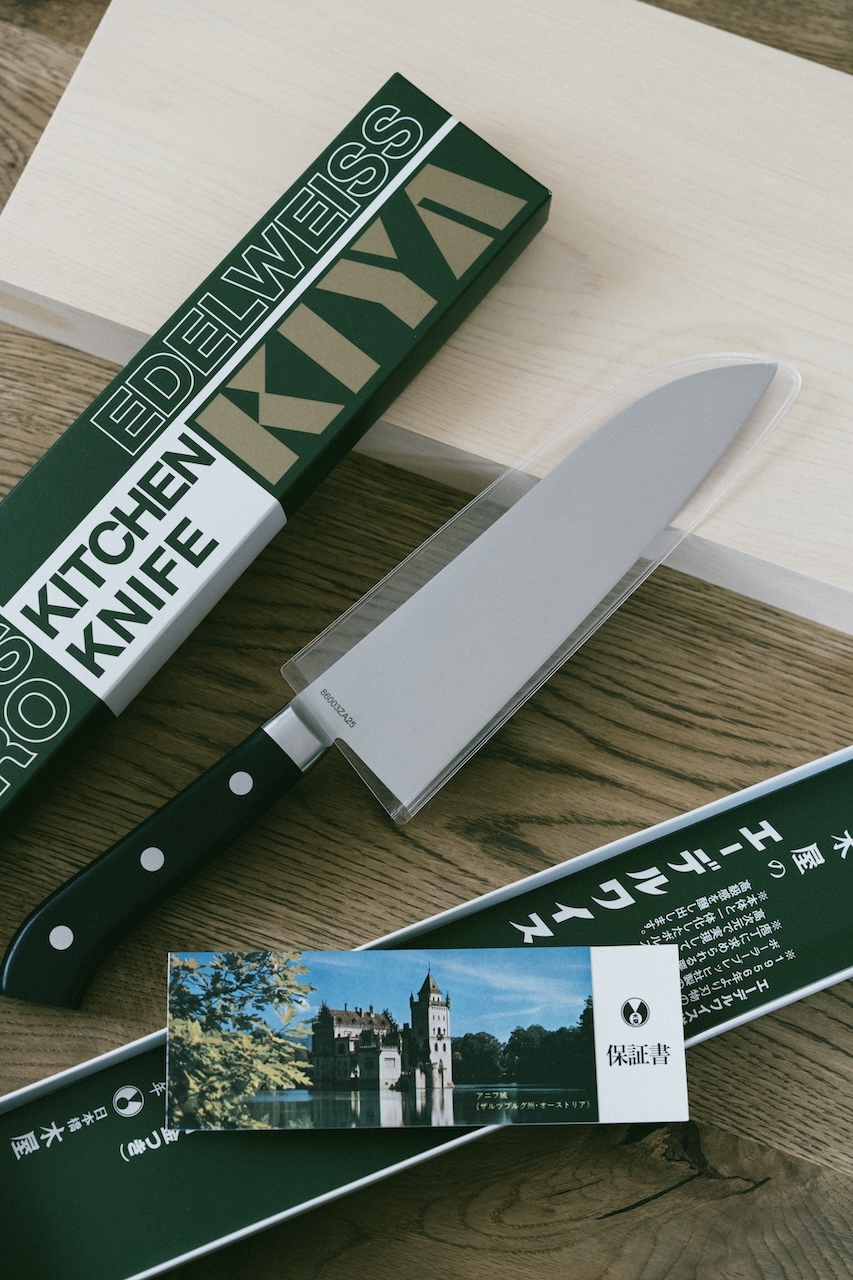 日本橋木屋No.160 Edelweiss 小白花系列頂級不鏽鋼刀