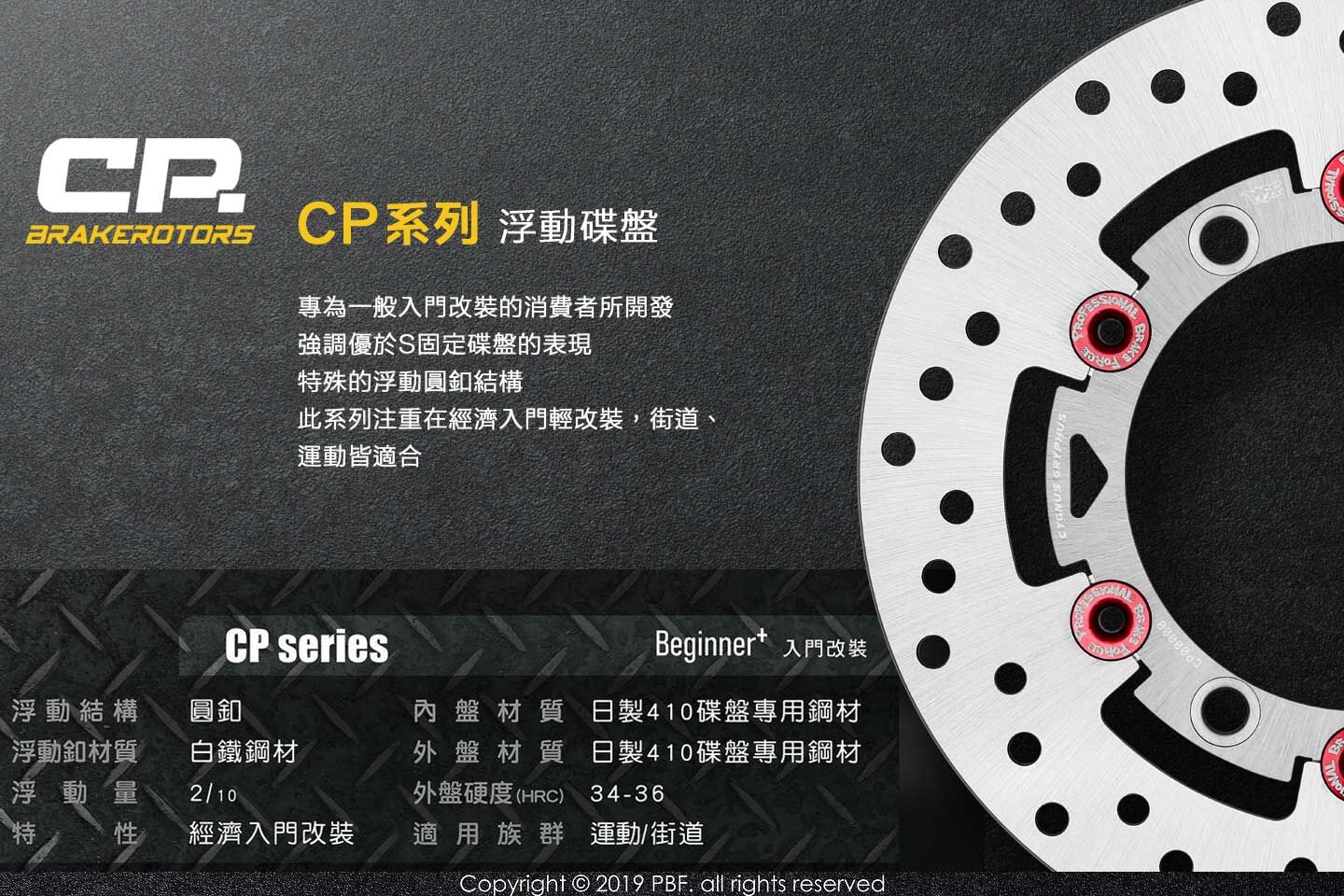 【PBF】CP 系列固定碟盤