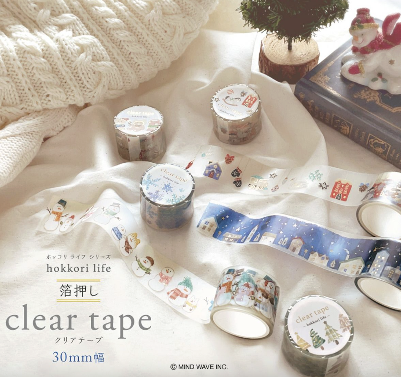 Mind wave | Hokkori life 燙金版 PET膠帶