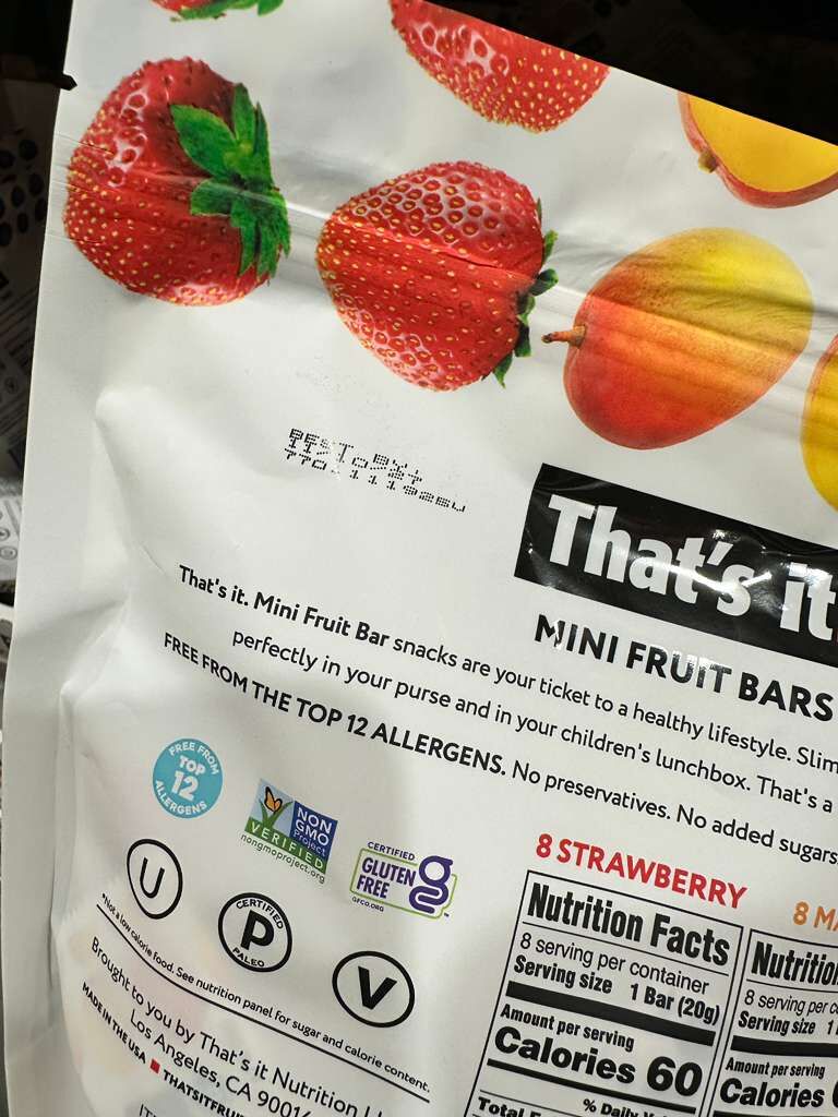 【直播】LX020607 That's it  迷你水果棒 (24小包)