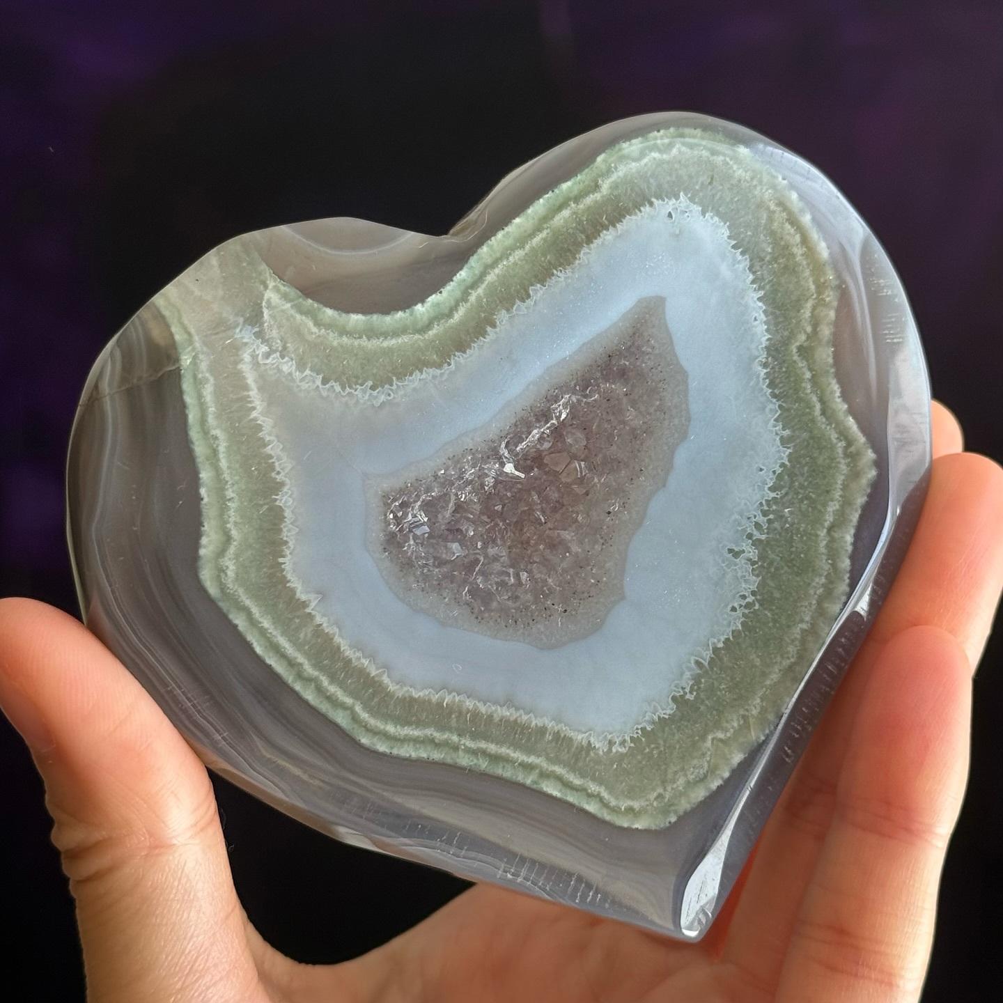 [原石] 瑪瑙愛心 水晶擺飾