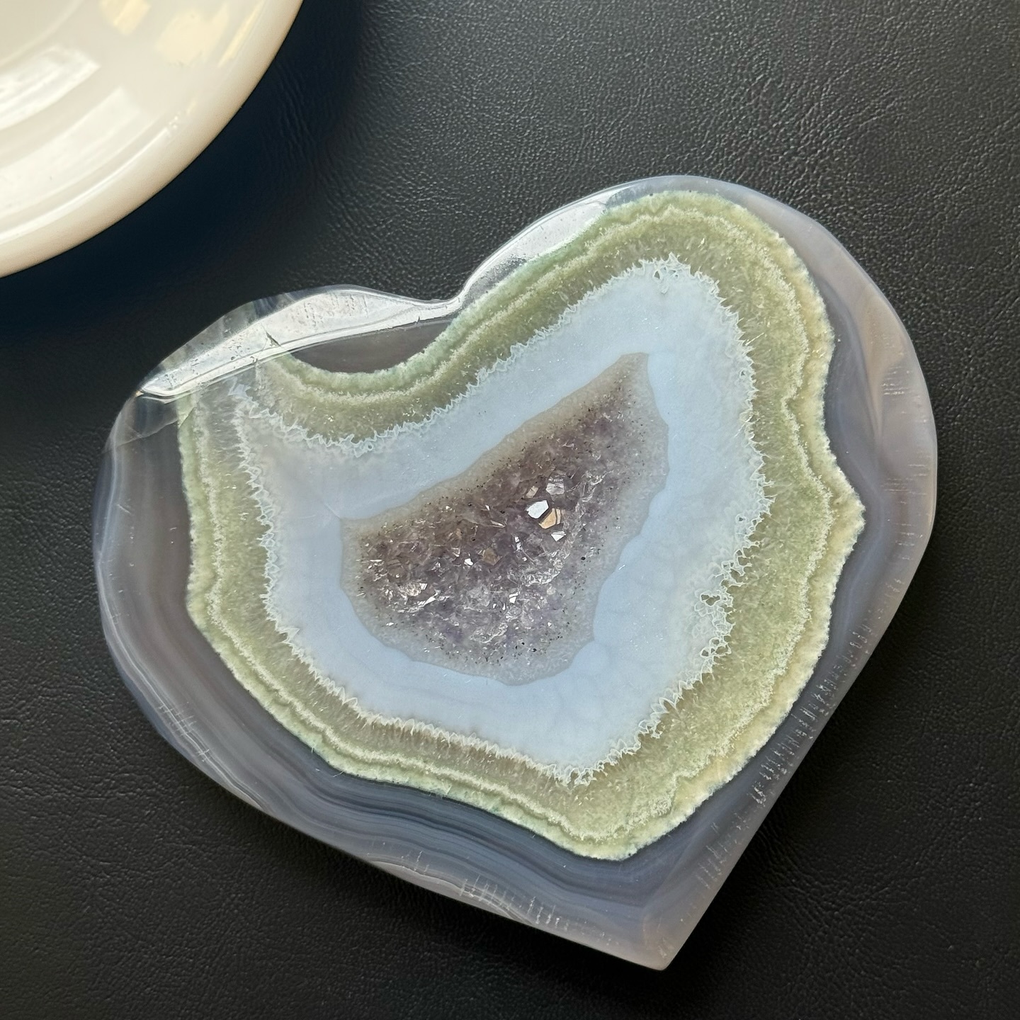 [原石] 瑪瑙愛心 水晶擺飾