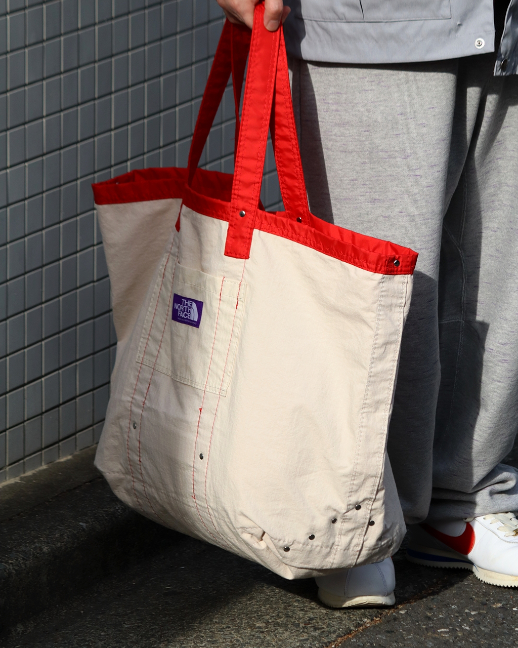 <炸街款💥>日本 The North Face Purple Label 紫標 雙面 托特包 三色