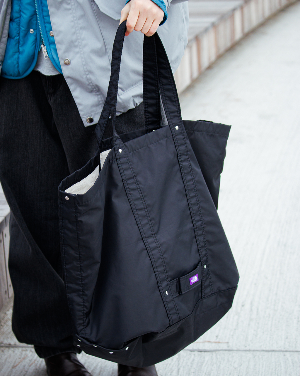 <炸街款💥>日本 The North Face Purple Label 紫標 雙面 托特包 三色