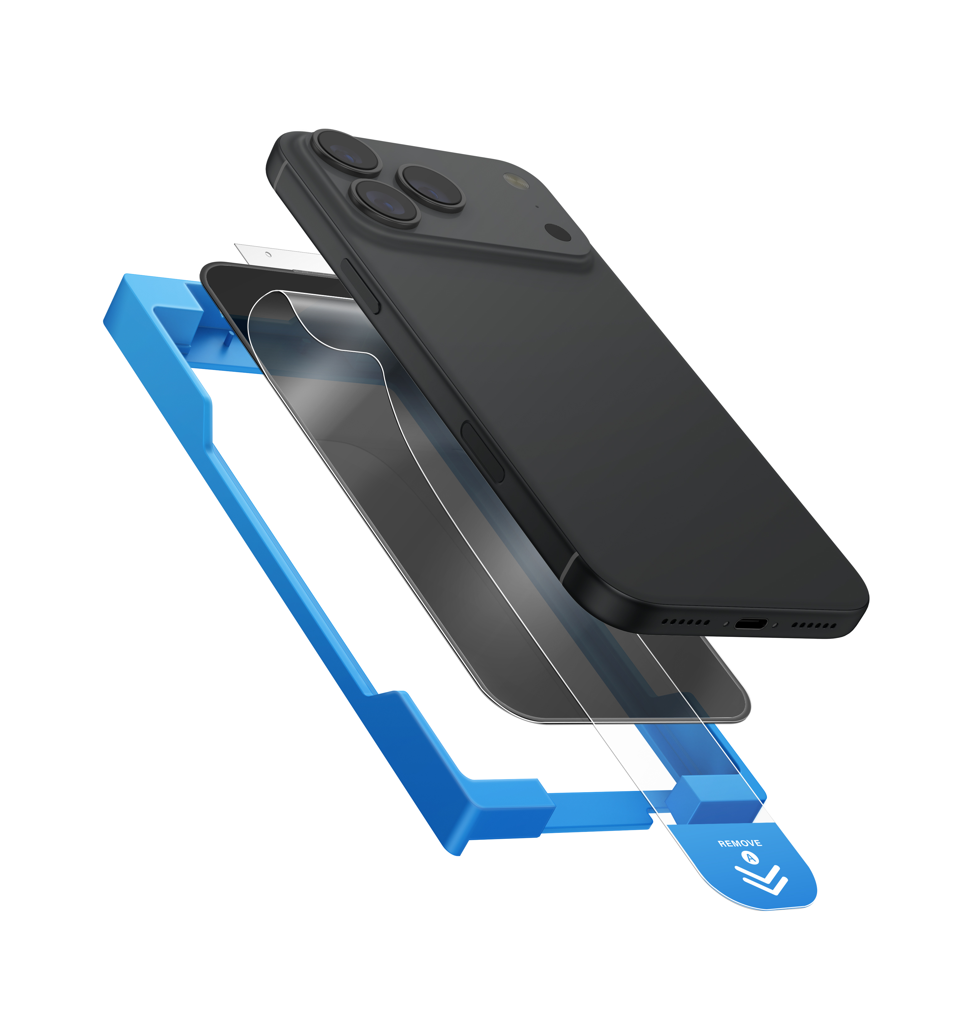 UNIQ-OPTIX EXOFIT™ Privacy iPhone 17 雙向防窺螢幕保護貼