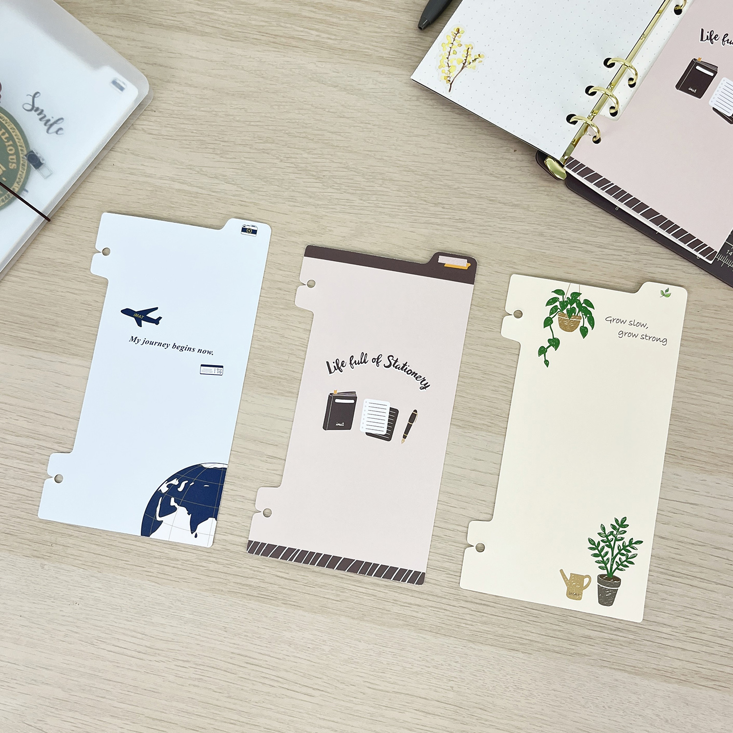 A6 / Bible 速拆墊板 2孔 手帳本配件｜IMAT 台灣