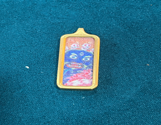 VC004 C4 黑財神全礦砂小金條唐卡