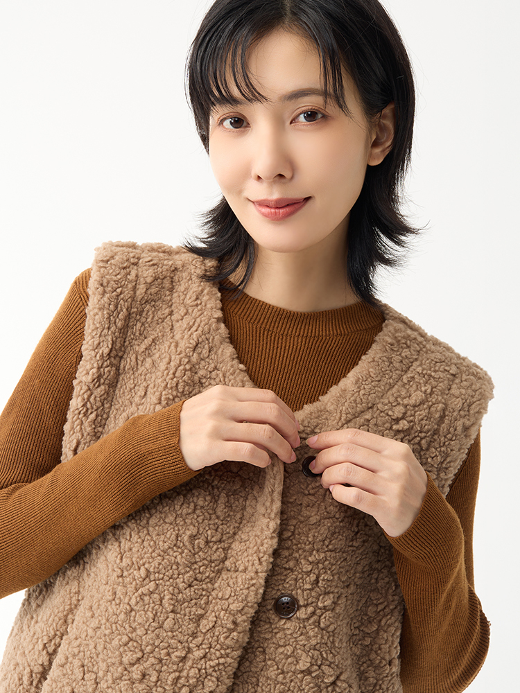 OH!HER 抱抱羔毛背心