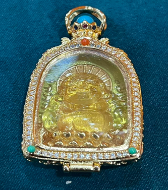 VC012 C12 夜光彌勒嘎烏盒吊墜