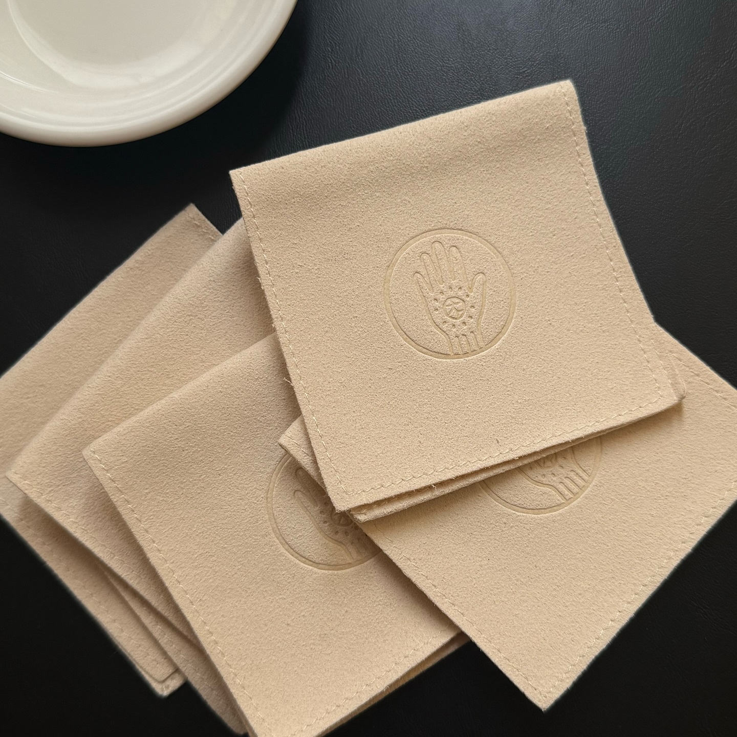 [原石] 品牌水晶收納袋 麂皮