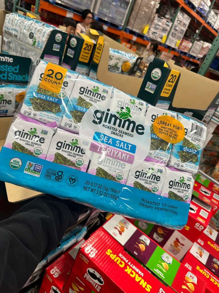 【直播】LX020609 Gimme 有機海鹽和照燒烤海苔零食綜合包(20 小包)