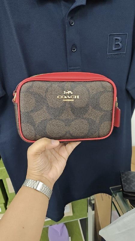 [S] COACH IM/WALNUT/TRUE RED CCO12 MINI JAMIE MXI SIG, 196395998500 (SCO1211)