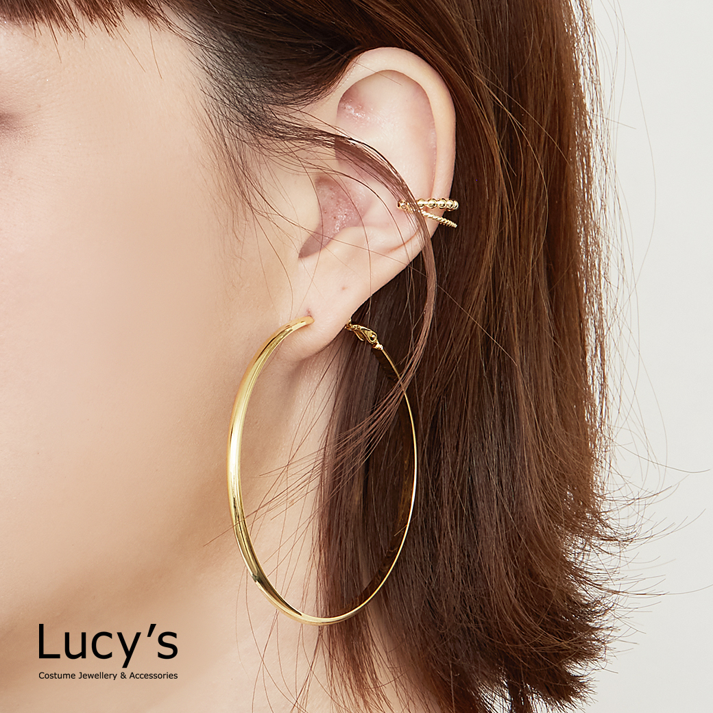 雙層圓珠 耳骨夾 (二色) (125653/125654)