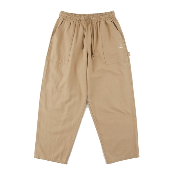 【下殺↘ $799】KANGOL 長褲 卡其 抽繩 休閒 寬褲 中性 6325154331