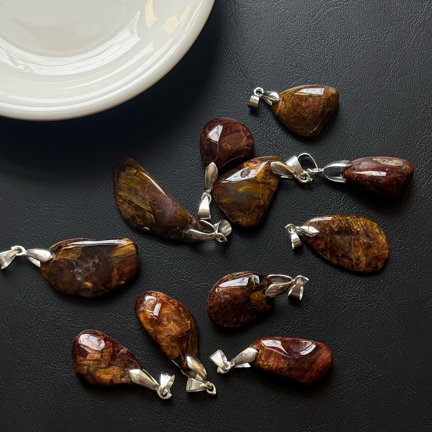 [原石] 紅彼得石、黃彼得石 項鍊吊墜