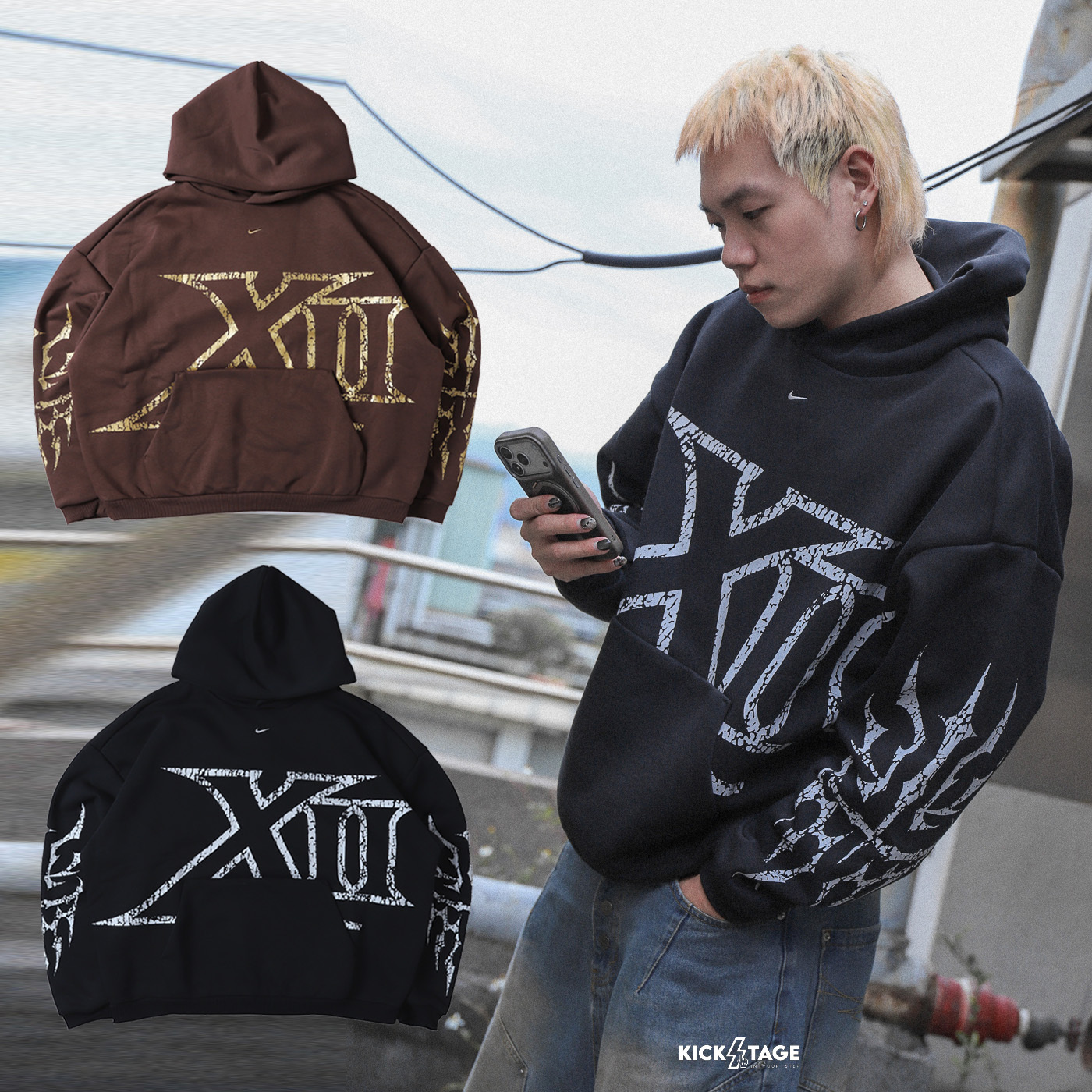 男款 NIKE JA THERMA-FIT HOODIE 咖色 黑色 印花 內刷毛 寬鬆 休閒 運動 連帽 長袖 帽T【IF1555】NKTF