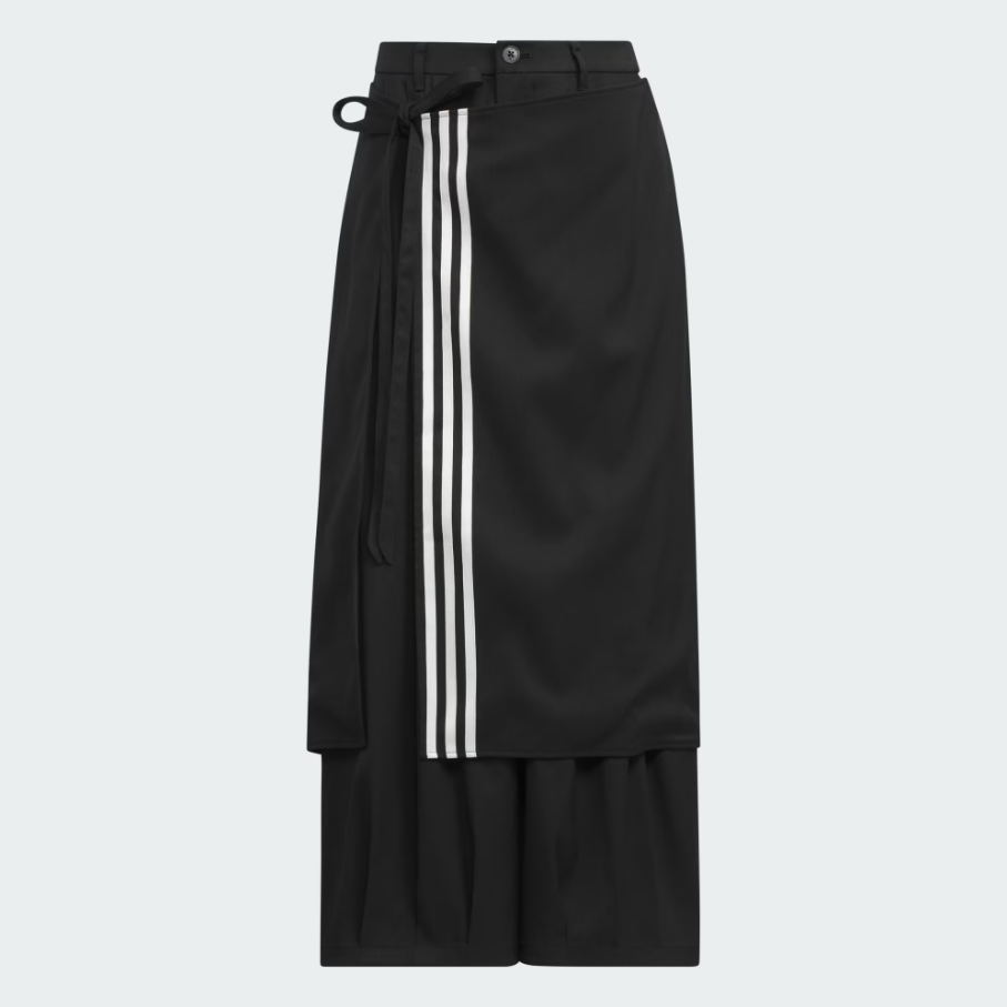 【 adidas PREMIUM 3S PANT 寬鬆造型長褲 - 黑 】