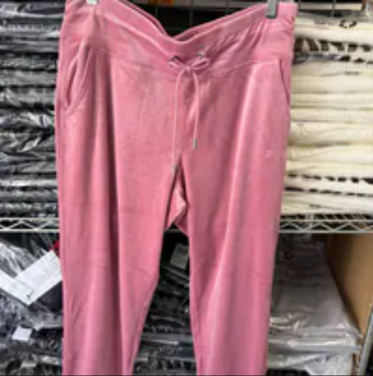 [S] DKNY DUSTY MAUVE MID-RISE LOGO-EMBROIDERED SLIM JOGGER, DP5P3694-DMV (SD1721)