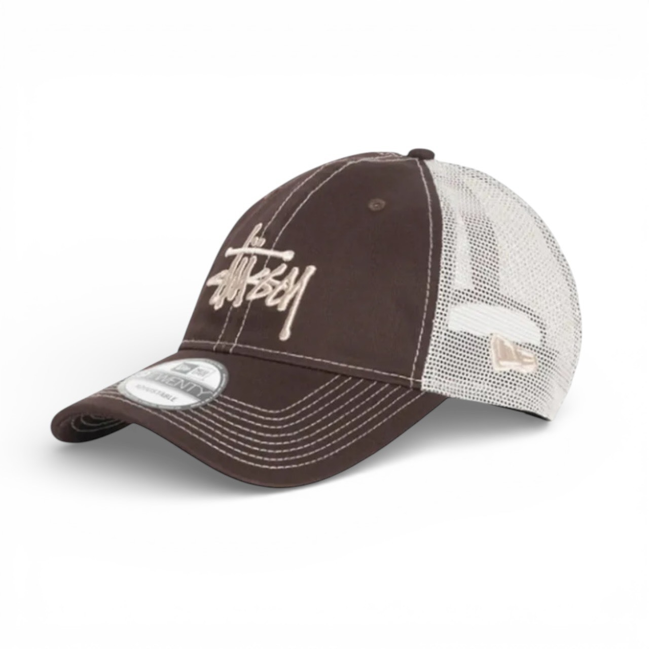 STUSSY / NEW ERA 9TWENTY BASIC TRUCKER BROWM / BLACK