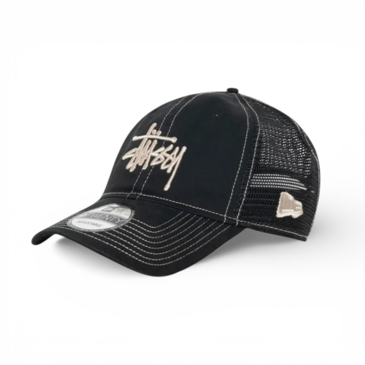 STUSSY / NEW ERA 9TWENTY BASIC TRUCKER BROWM / BLACK